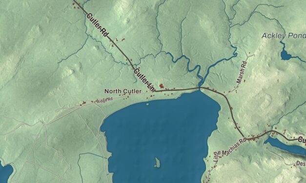 Map of Cutler, Maine