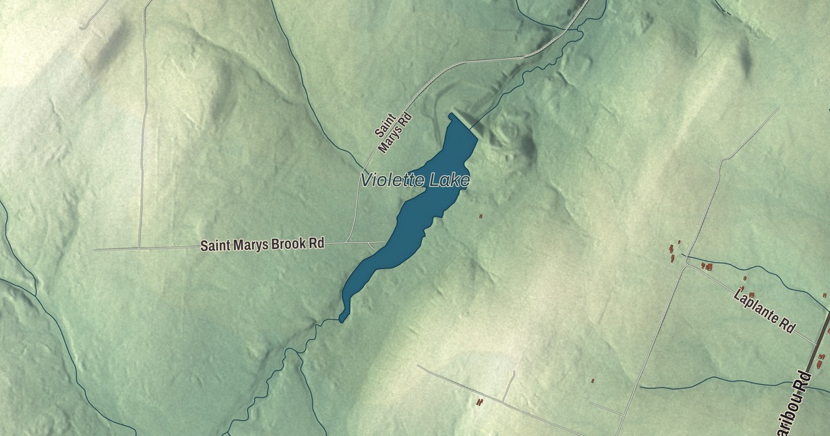 Map of Cyr, Maine