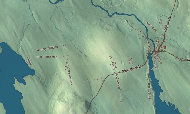 Map of Danforth, Maine