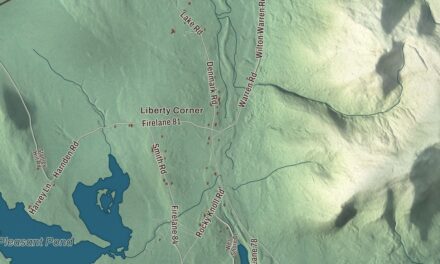 Map of Denmark, Maine