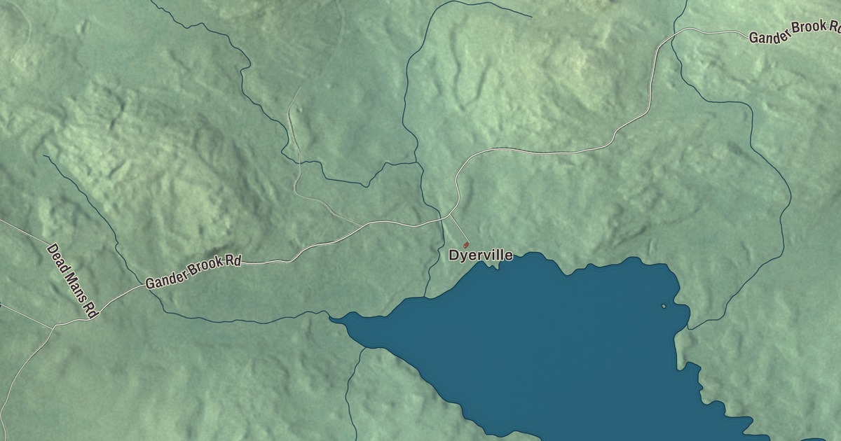 Map of Dennistown, Maine