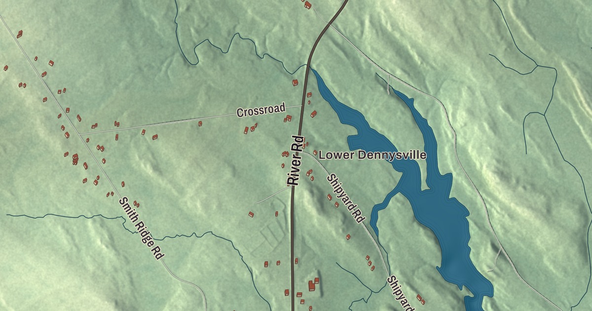 Map of Dennysville, Maine