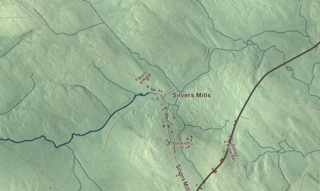 Map of Dexter, Maine