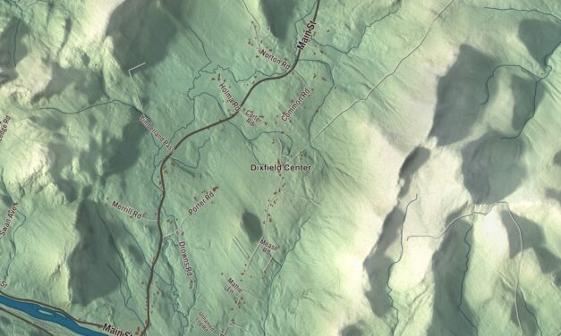 Map of Dixfield, Maine