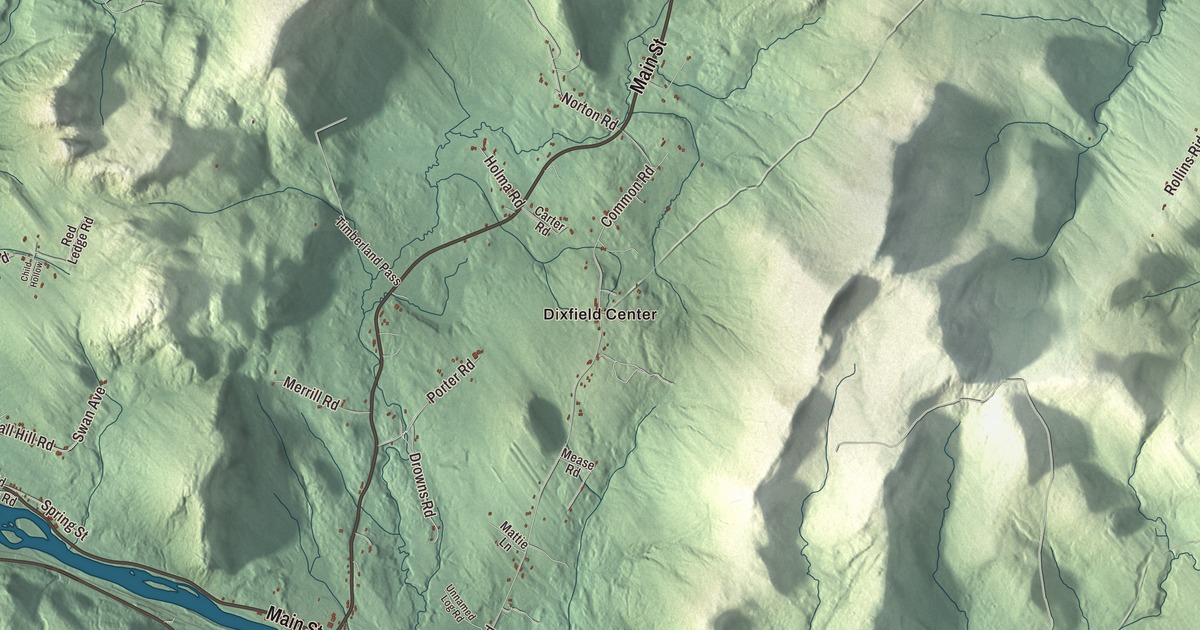 Map of Dixfield, Maine