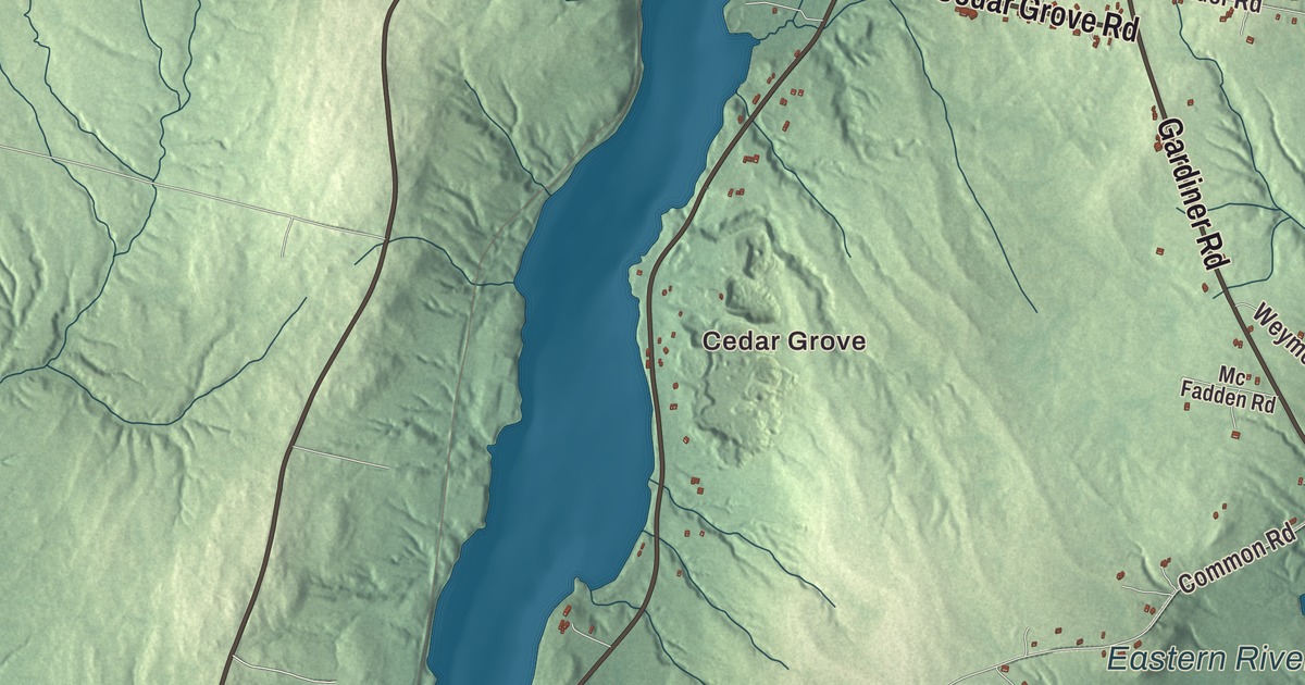 Map of Dresden, Maine