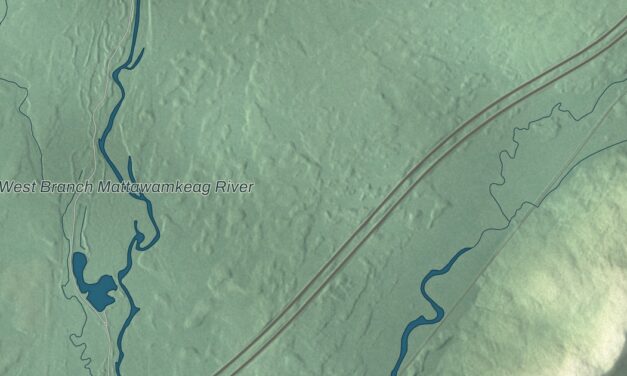 Map of Dyer Brook, Maine
