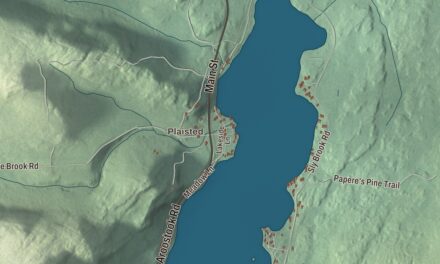 Map of Eagle Lake, Maine