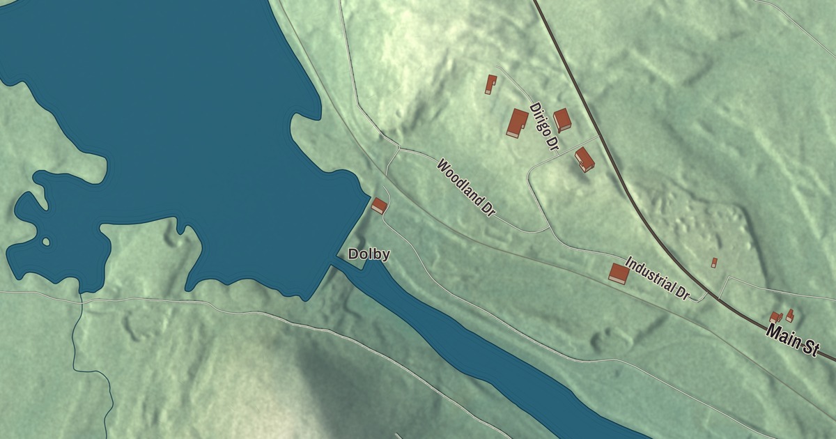 Map of East Millinocket, Maine