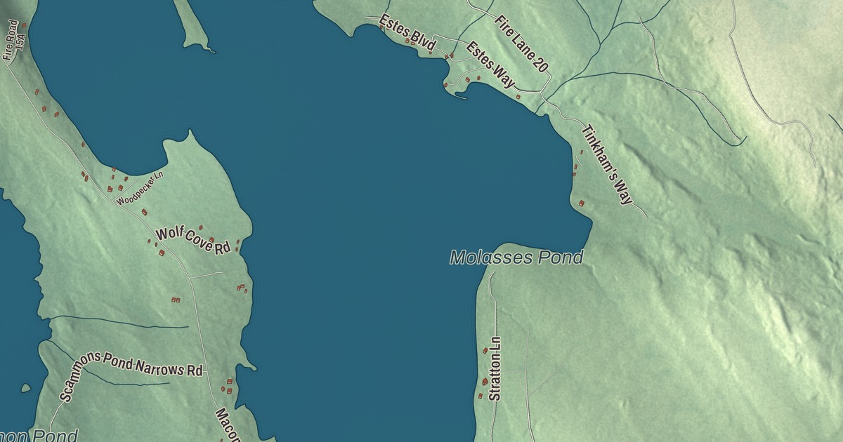 Map of Eastbrook, Maine