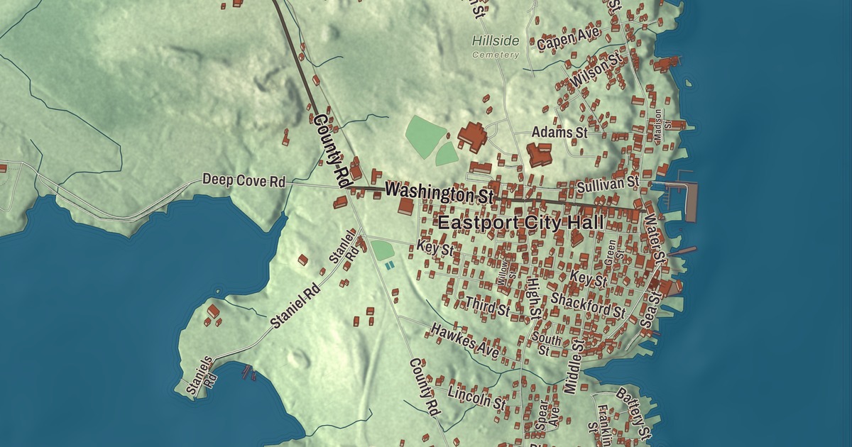Map of Eastport, Maine