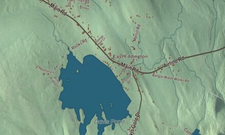 Map of Eddington, Maine