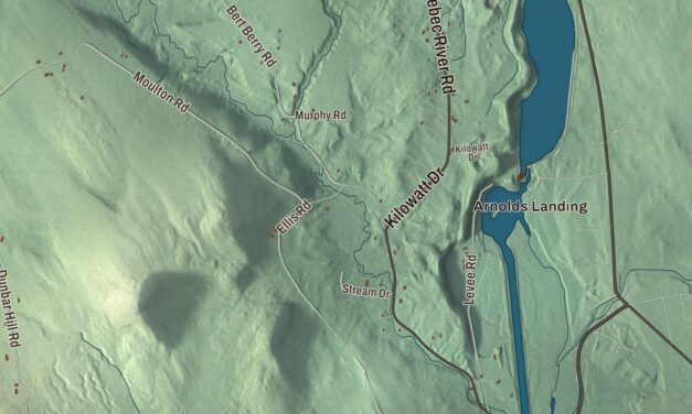 Map of Embden, Maine