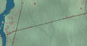 Close-up of the Enfield, Maine aerial map