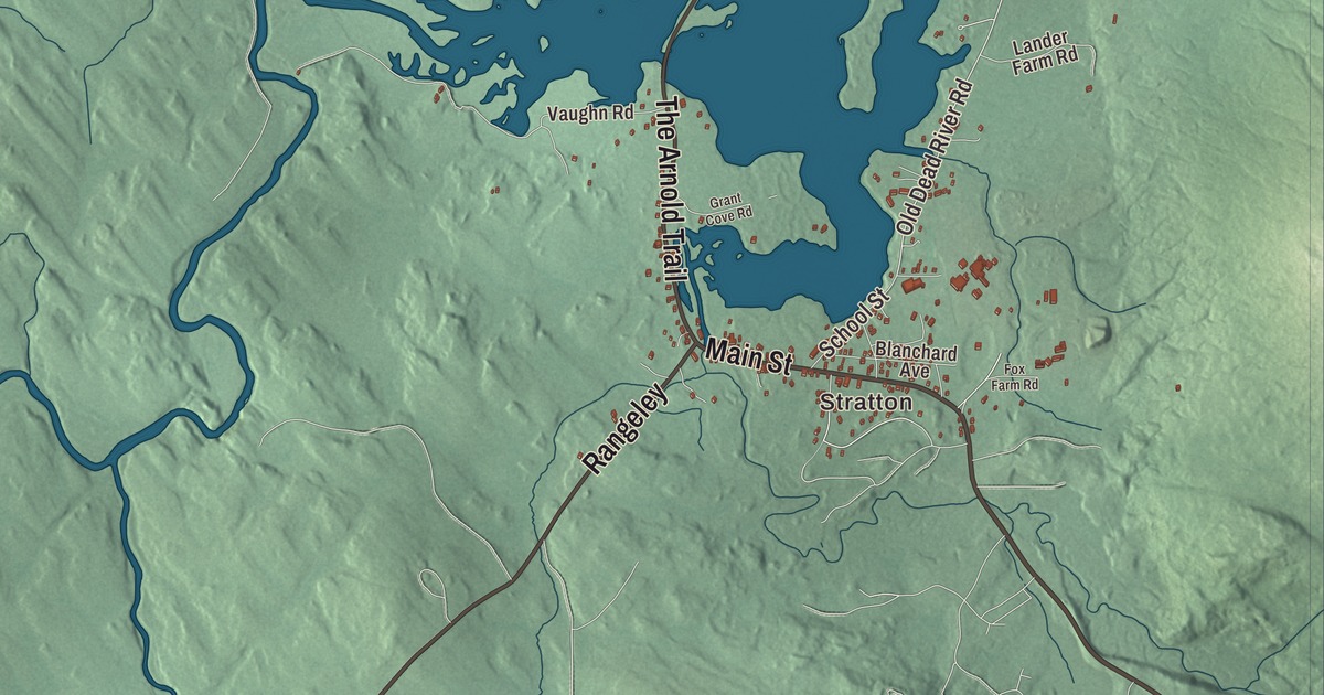 Map of Eustis, Maine