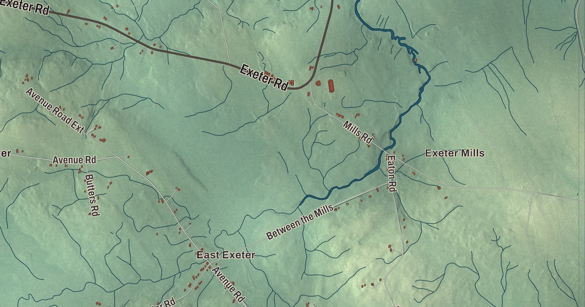 Map of Exeter, Maine