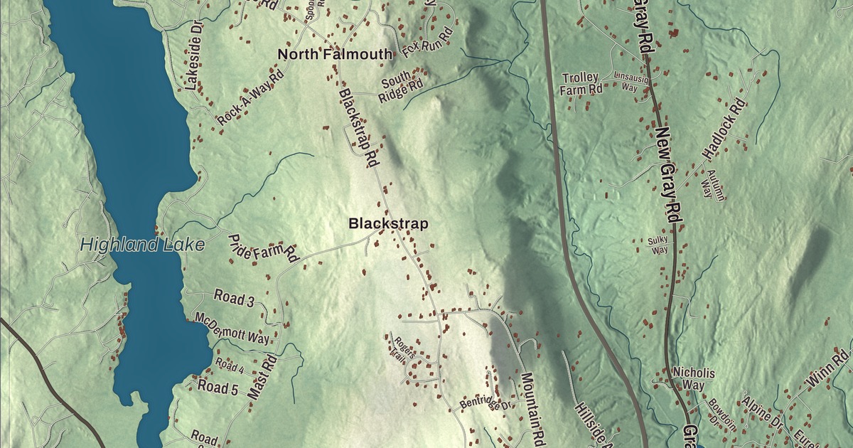 Map of Falmouth, Maine