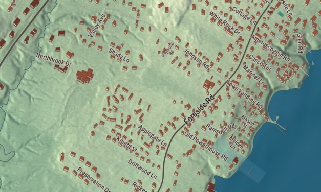 Map of Falmouth Foreside, Maine