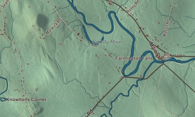 Map of Farmington, Maine