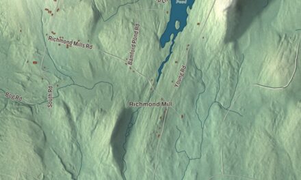 Map of Fayette, Maine