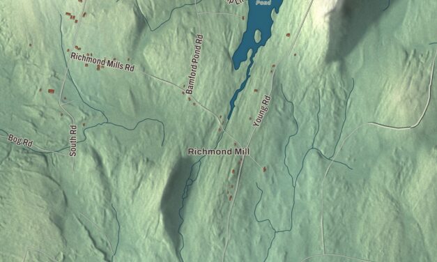 Map of Fayette, Maine