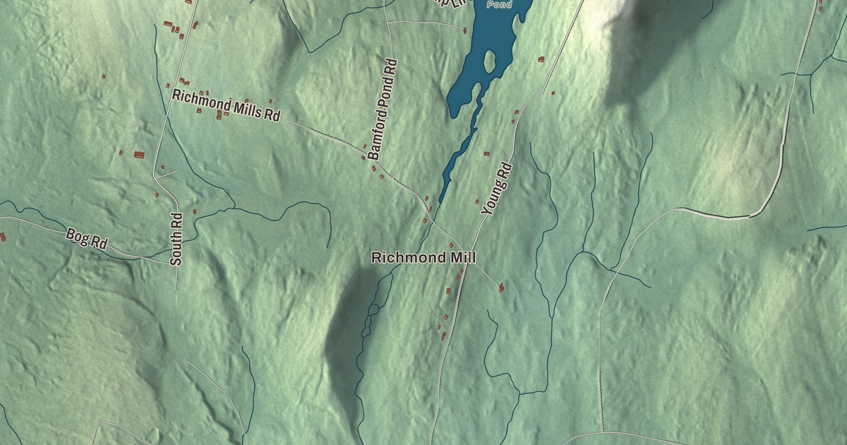 Map of Fayette, Maine