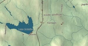 Close-up of the Fort Fairfield, Maine aerial map