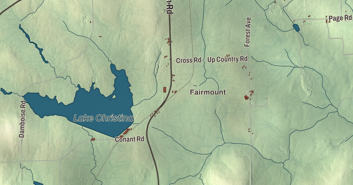 Map of Fort Fairfield, Maine
