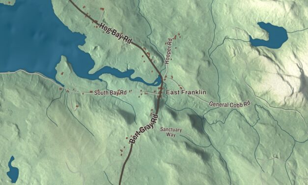 Map of Franklin, Maine