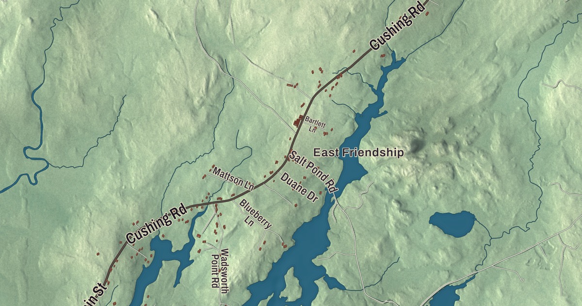Map of Friendship, Maine