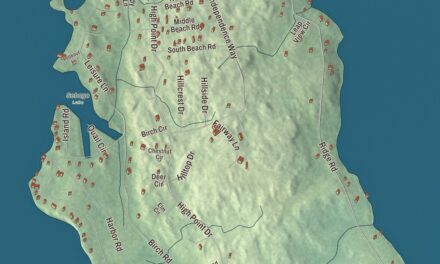 Map of Frye Island, Maine
