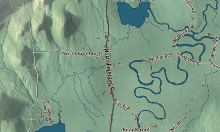 Map of Fryeburg, Maine