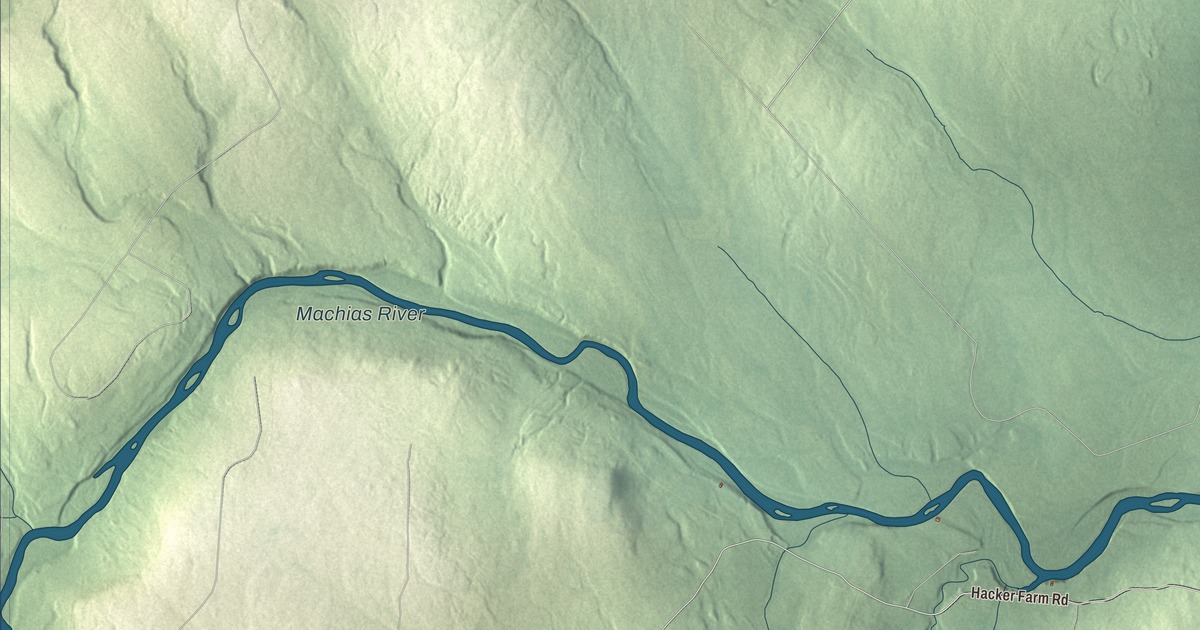 Map of Garfield, Maine