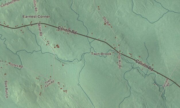 Map of Garland, Maine
