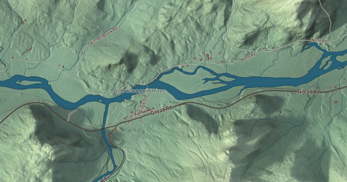 Map of Gilead, Maine