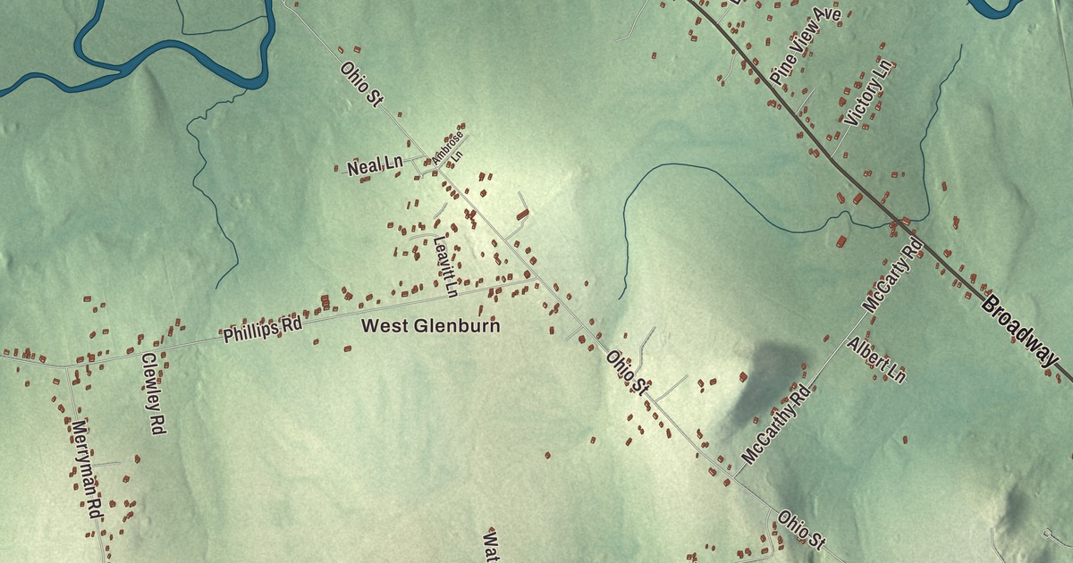 Map of Glenburn, Maine