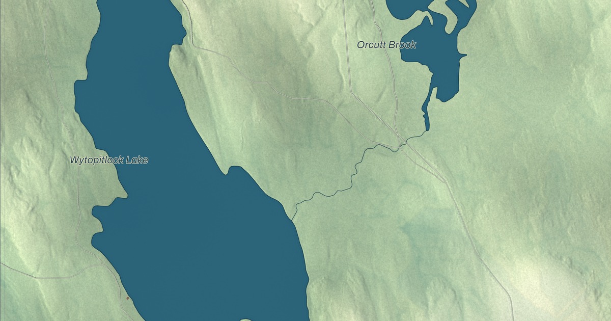 Map of Glenwood, Maine