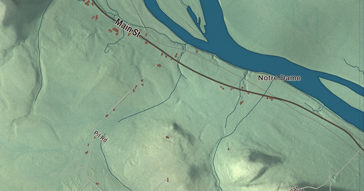 Map of Grand Isle, Maine
