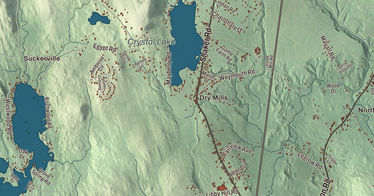 Map of Gray, Maine