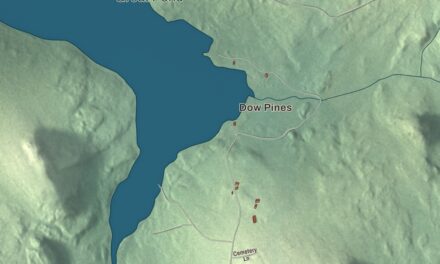 Map of Great Pond, Maine