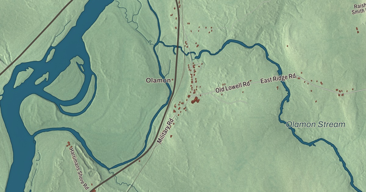 Map of Greenbush, Maine