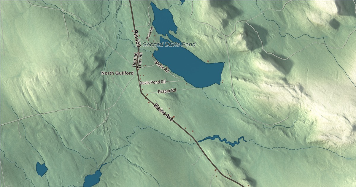 Map of Guilford, Maine