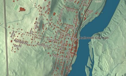 Map of Hallowell, Maine