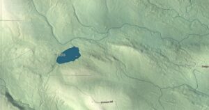 Close-up of the Hammond, Maine aerial map