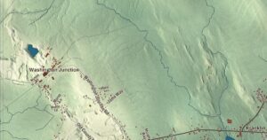 Close-up of the Hancock, Maine aerial map