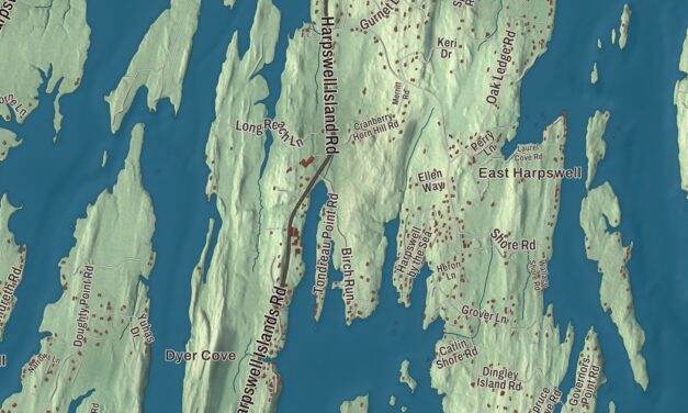 Map of Harpswell, Maine