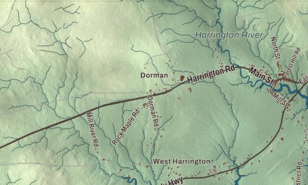 Map of Harrington, Maine