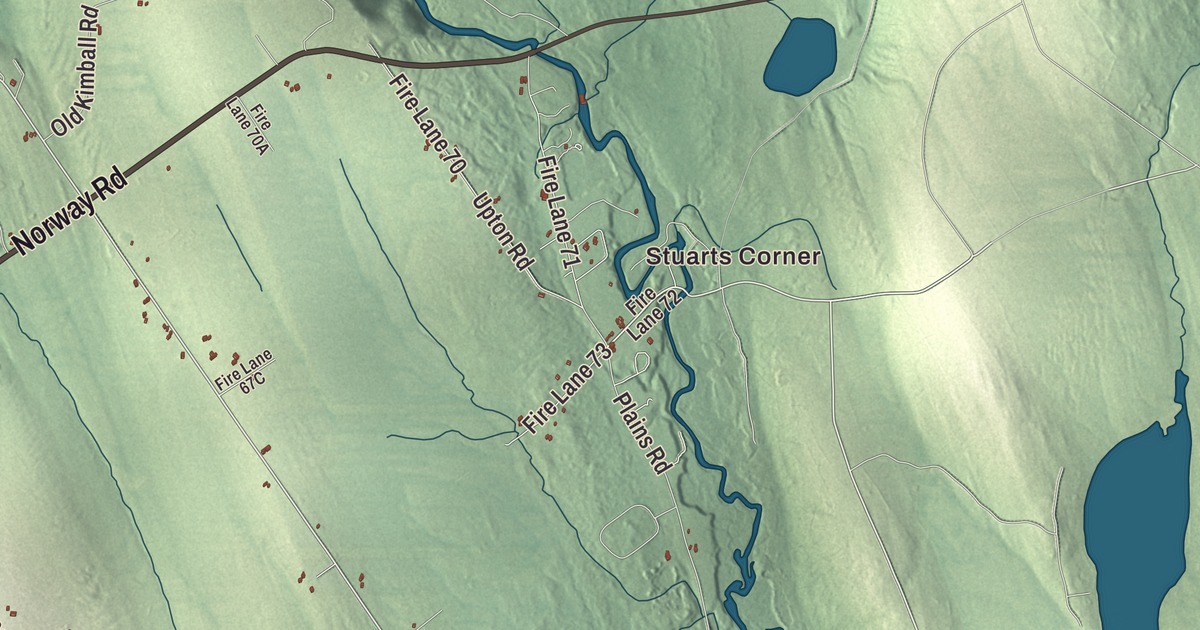 Map of Harrison, Maine