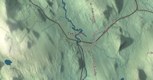 Close-up of the Hartford, Maine aerial map
