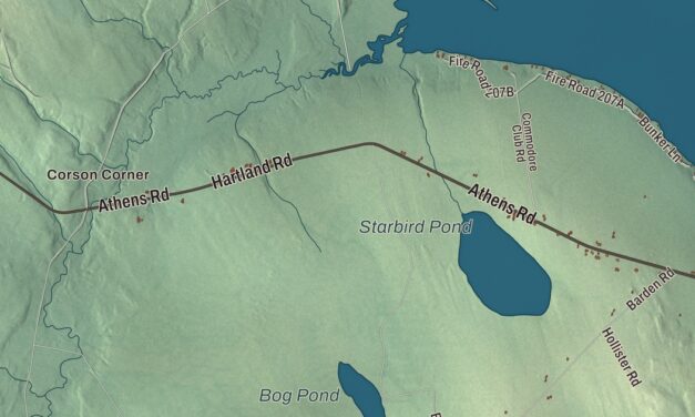 Map of Hartland, Maine